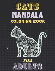 Cats Mandala Coloring Book For Adults