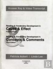 Cause & Effect/Concepts & Comments: Answer Key And Video Transcripts