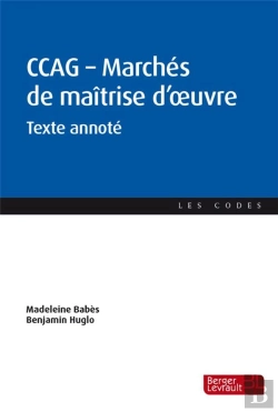 Bertrand.pt - Ccag : Marchés De Maîtrise D'Oeuvre ; Texte Annoté