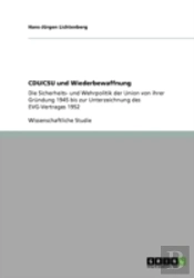 Cdu/Csu Und Wiederbewaffnung