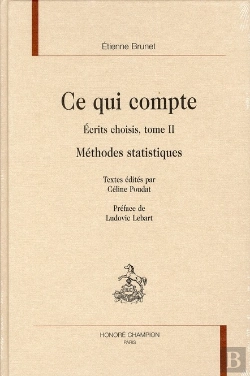 Bertrand.pt - Ce Qui Compte : Écrits Choisis, Tome 2 ; Méthodes Statistiques + 1 Dvd