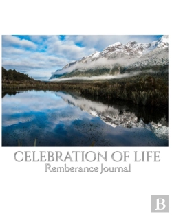 Bertrand.pt - Celbration Of Life Scenic Mirror Lake New Zealand Blank Remembrance Journal