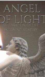 Celebration Of Life Angel  Of Light In Loving Memory  Remeberance Journal