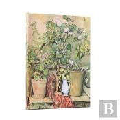 Cezanneâ€™S Terracotta Pots And Flowers Midi Address Book (Elastic Band Closure)