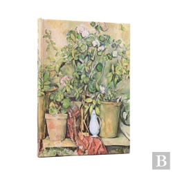 Bertrand.pt - Cezanneâ€™S Terracotta Pots And Flowers Midi Address Book (Elastic Band Closure)