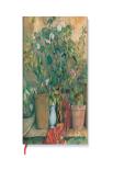 Cezanneâ€™S Terracotta Pots And Flowers Midi Lined Hardback Journal (Elastic Band Closure)