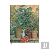 Cezanneâ€™S Terracotta Pots And Flowers Ultra Lined Hardback Journal (Elastic Band Closure)