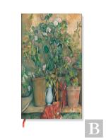 Cezanneâ€™S Terracotta Pots And Flowers Ultra Unlined Hardback Journal (Elastic Band Closure)