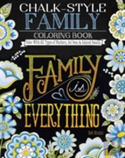 Chalk-Style Family Coloring Book