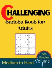 Challenging Sudoku Book For Adults Volume 1