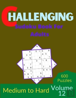 Bertrand.pt - Challenging Sudoku Book For Adults Volume 12
