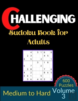 Bertrand.pt - Challenging Sudoku Book For Adults Volume 3