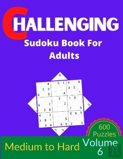Bertrand.pt - Challenging Sudoku Book For Adults Volume 6