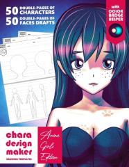 Chara Design Maker | Drawing Templates | Anime Girls Edition