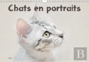 Chats En Portraits Calendrier Mural 2018 Din A4 Horizontal