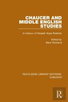 Chaucer And Middle English Studies