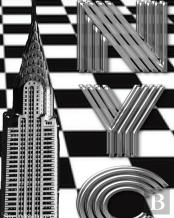Checker Board New York City Chrysler Building Creative Drawing Journal