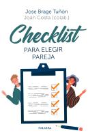 Checklist Para Elegir Pareja