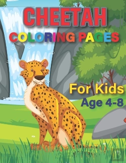Bertrand.pt - Cheetah Coloring Book For Kids Ages 4-8