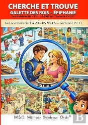 Cherche Et Trouve Galette Des Rois  Epiphanie Ps Ms Gs Lecture Cp Ce1: Mso Methode Syllabique Orale