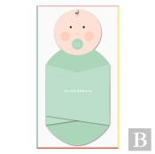 Cheree Berry Swaddle Soiree Baby Shower Invite Notecards