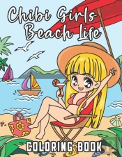 Chibi Girls Beach Life Coloring Book