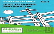 Chiltern Society Footpath Map No. 1 High Wycombe And Marlow