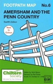 Chiltern Society Footpath Map No. 6 - Amersham And The Penn Country