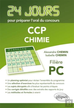 Bertrand.pt - Chimie 24 Jours Pour Preparer L'Oral Du Concours Ccp Filiere Pc