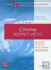 Chimie 2e Annee Bcpstveto Nouvelle Edition Coll Methodes Annales