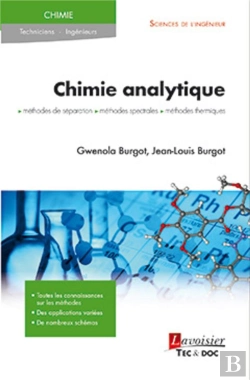 Bertrand.pt - Chimie Analytique : Méthodes De Séparation, Méthodes Spectrales Et Méthodes Thermiques