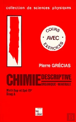 Bertrand.pt - Chimie Descriptive Organique Minerale Sup Spe Pp' Deug A