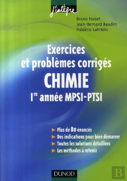 Bertrand.pt - Chimie ; Exercices Et Problèmes Corrigés ; 1e Année Mpsi-Ptsi