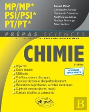 Chimie : Mp/Mp* Psi/Psi* Pt/Pt*; Programme 2022