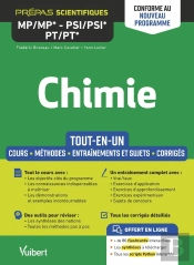 Chimie Mp/Mp* Psi/Psi*  Pt/Pt* : Tout-En-Un ; Conforme À La Nouvelle Réforme 2021 - Cours - Synthèse