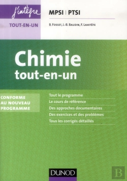 Bertrand.pt - Chimie ; Mpsi/Ptsi ; Tout-En-Un (2e Édition)