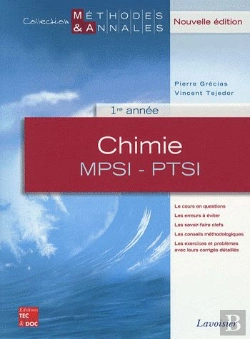 Bertrand.pt - Chimie Mpsiptsi 1re Annee Nouvelle Edition Coll Methodes Annales