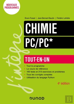 Bertrand.pt - Chimie ; Pc/Pc* ; Tout-En-Un (4e Édition)