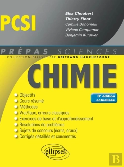 Bertrand.pt - Chimie Pcsi - 3e Édition Actualisée