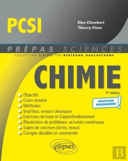 Bertrand.pt - Chimie ; Pcsi ; Nouveaux Programmes