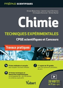 Bertrand.pt - Chimie ; Techniques Expérimentales ; Cpge Scientifiques Et Concours; Travaux Pratiques
