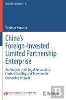 Chinaâ€™S Foreign-Invested Limited Partnership Enterprise
