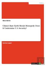 China'S Rare Earth Metals Monopoly