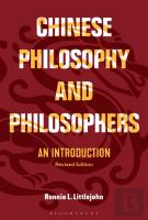 Chinese Philosophy And Philosophers