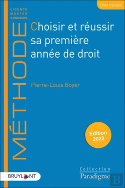 Bertrand.pt - Choisir Et Reussir Sa Premiere Annee De Droit - De La Terminale A La Premiere Annee De Droit