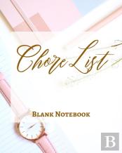 Chore List - Blank Notebook - Write It Down - Pastel Rose Pink Gold Brown Abstract Modern Contemporary Design