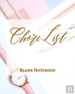 Bertrand.pt - Chore List - Blank Notebook - Write It Down - Pastel Rose Pink Gold Brown Abstract Modern Contemporary Design