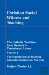 Christian Social Witness And Teaching