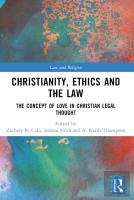 Christianity, Ethics And The Law