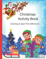 Christmas Activity Book, Coloring & Spot The Difference
